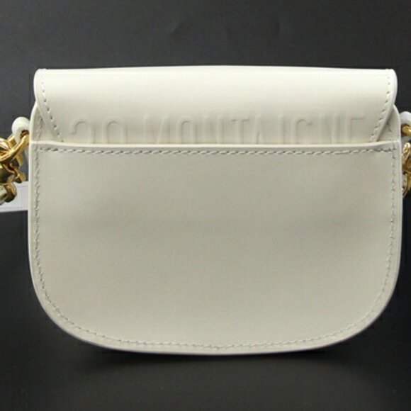 CHRISTIAN DIOR White Leather Pochette Shoulder Bag - Picture 2 of 8